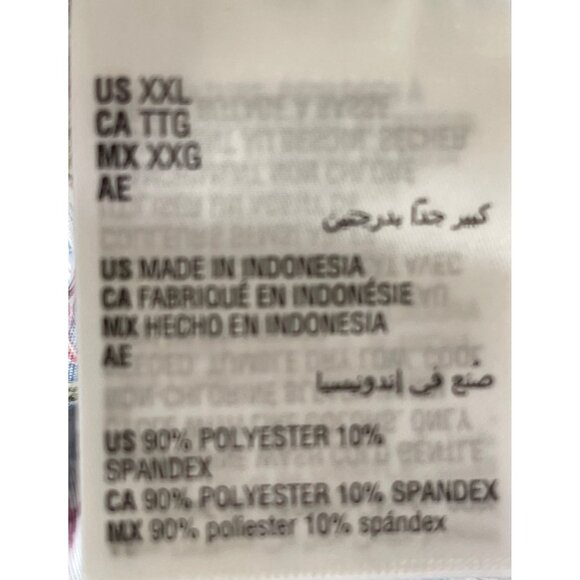 JM Collection Floral Patchwork Tunic Top With 3/4 Sleeves & Asymmetrical Hem XXL - Picture 7 of 7